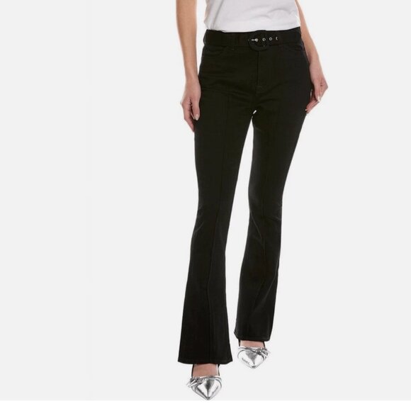 NWT 7 For All Mankind NWT Black Ultra High-Rise Skinny Bootcut Jean Black - Picture 1 of 8
